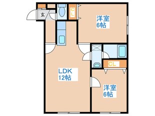 コスモス21の物件間取画像